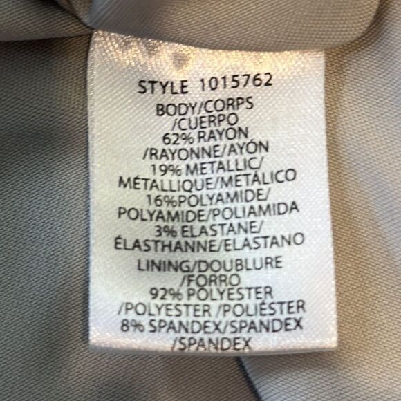 Halston Silver Metallic Spaghetti Strap Pleated Bottom Dress 70’s , Marilyn Monr - Picture 5 of 5